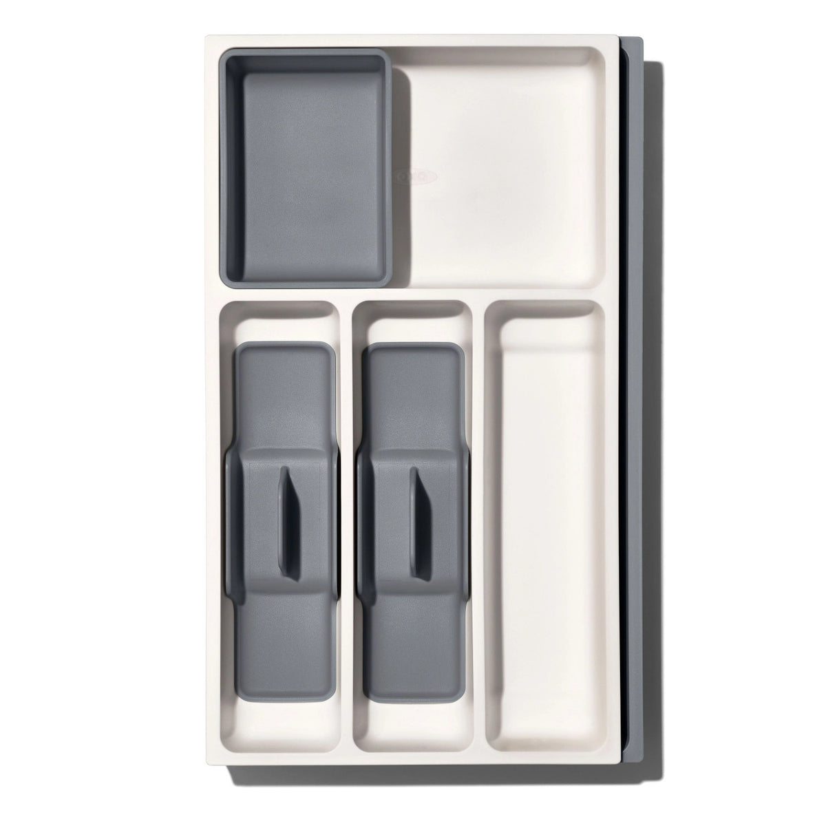 OXO Good Grips Schubladeneinlage erweiterbar in Grau präsentiert im Onlineshop von KAQTU Design AG. Aufbewahrungsbehälter ist von OXO