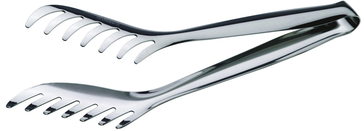 Spaghettizange 26cm in Silber präsentiert im Onlineshop von KAQTU Design AG. Kochbesteck ist von Piazza