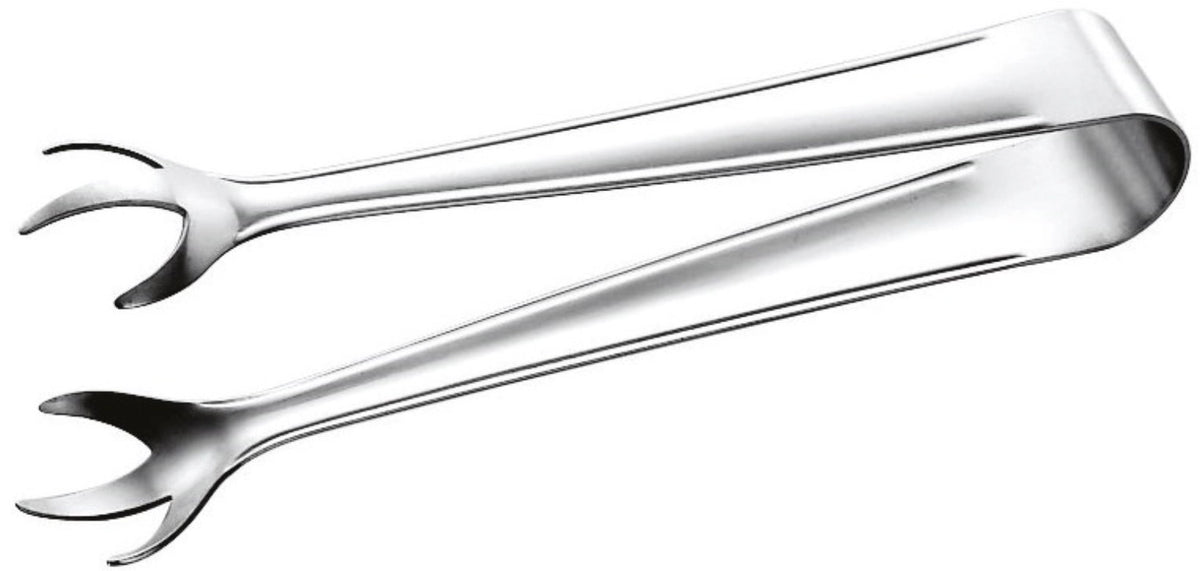 Eiszange 16cm in Silber präsentiert im Onlineshop von KAQTU Design AG. Zange ist von Piazza