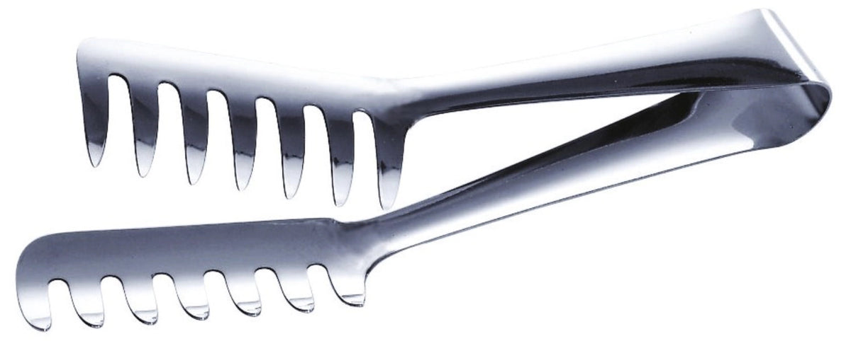 Spaghettizange 20.5cm in Silber präsentiert im Onlineshop von KAQTU Design AG. Zange ist von Piazza