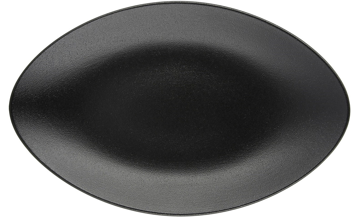 Equinoxe Servierteller oval, 35x22x4 cm, schwarz in Schwarz präsentiert im Onlineshop von KAQTU Design AG. Teller ist von Revol