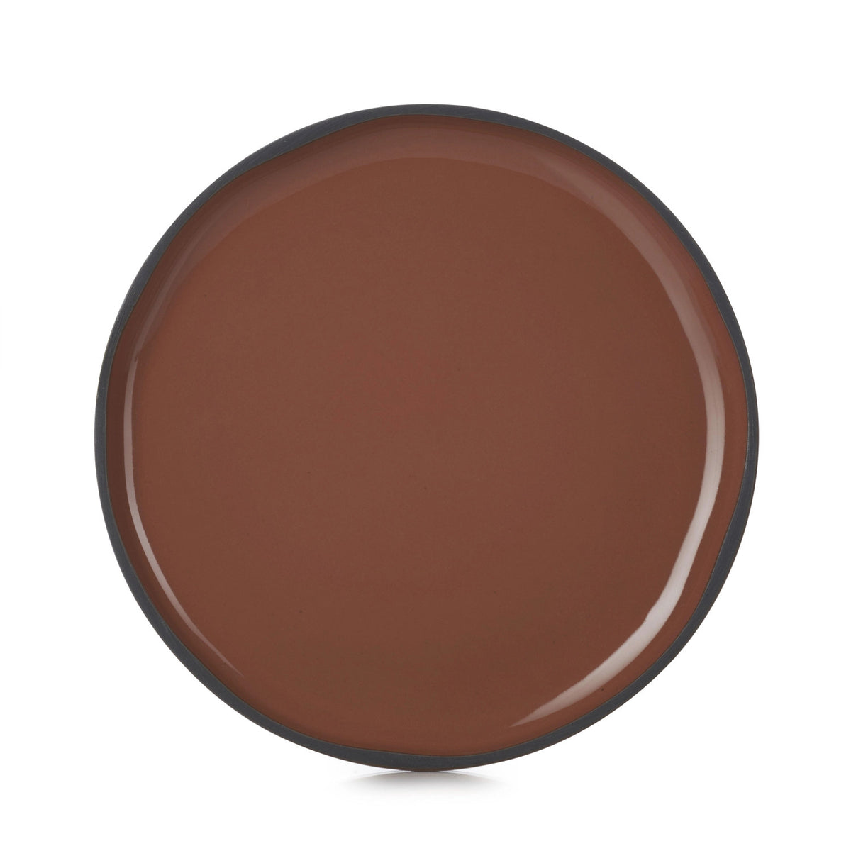 Caractère Dessertteller, Ø21cm, Zimt in Braun präsentiert im Onlineshop von KAQTU Design AG. Teller ist von Revol