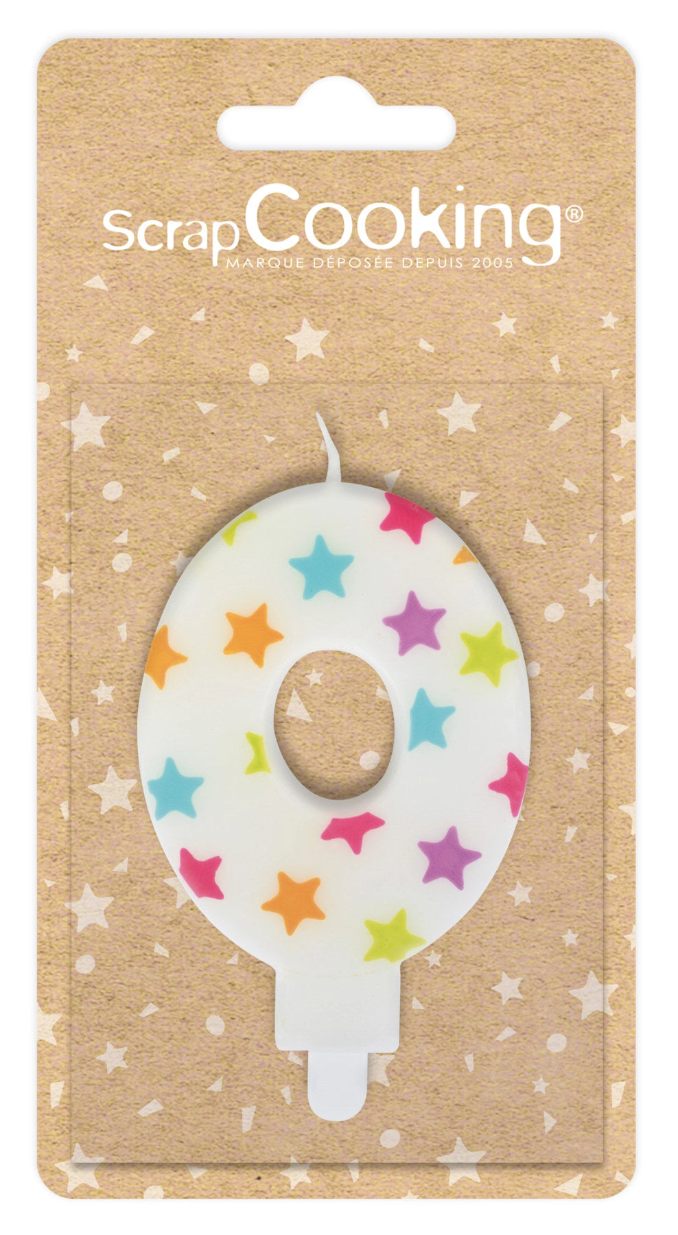 Kerze Nummer 0 in Mehrfarbig präsentiert im Onlineshop von KAQTU Design AG. Kerzen ist von Scrap Cooking