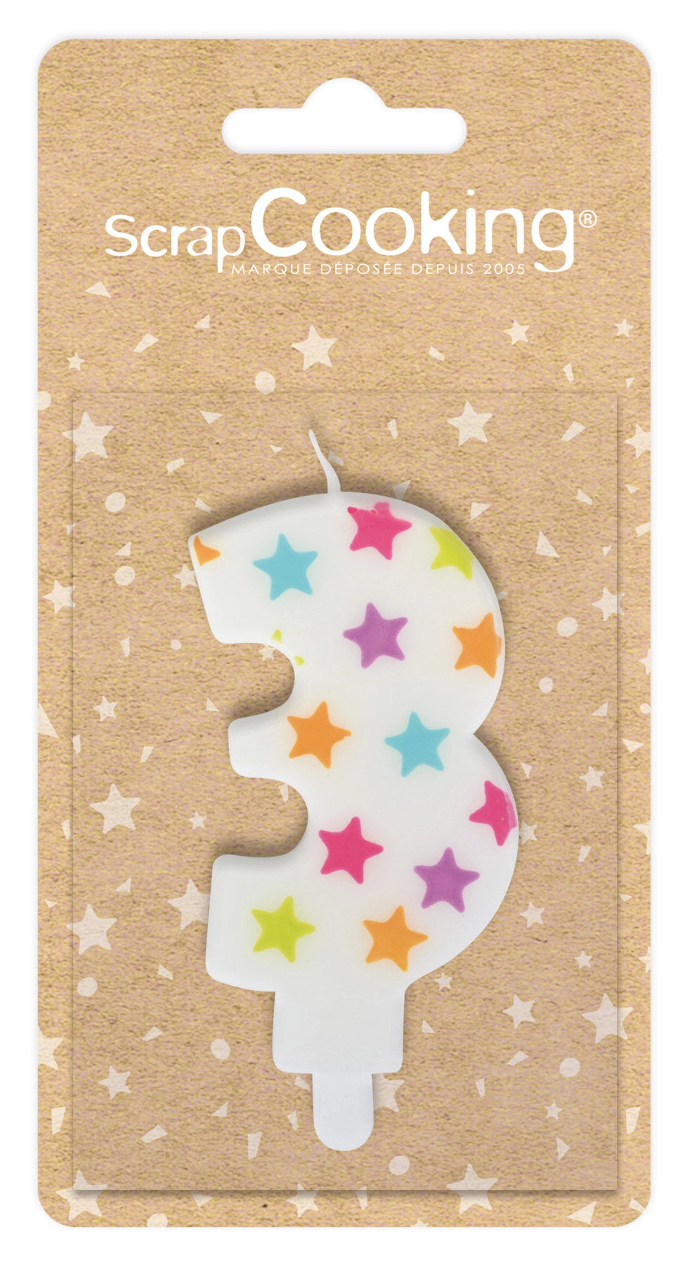 Kerze Nummer 3 in Mehrfarbig präsentiert im Onlineshop von KAQTU Design AG. Kerzen ist von Scrap Cooking