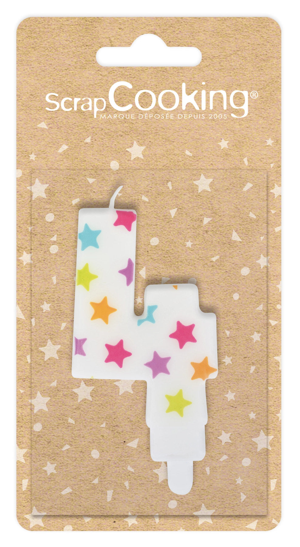 Kerze Nummer 4 in Mehrfarbig präsentiert im Onlineshop von KAQTU Design AG. Kerzen ist von Scrap Cooking