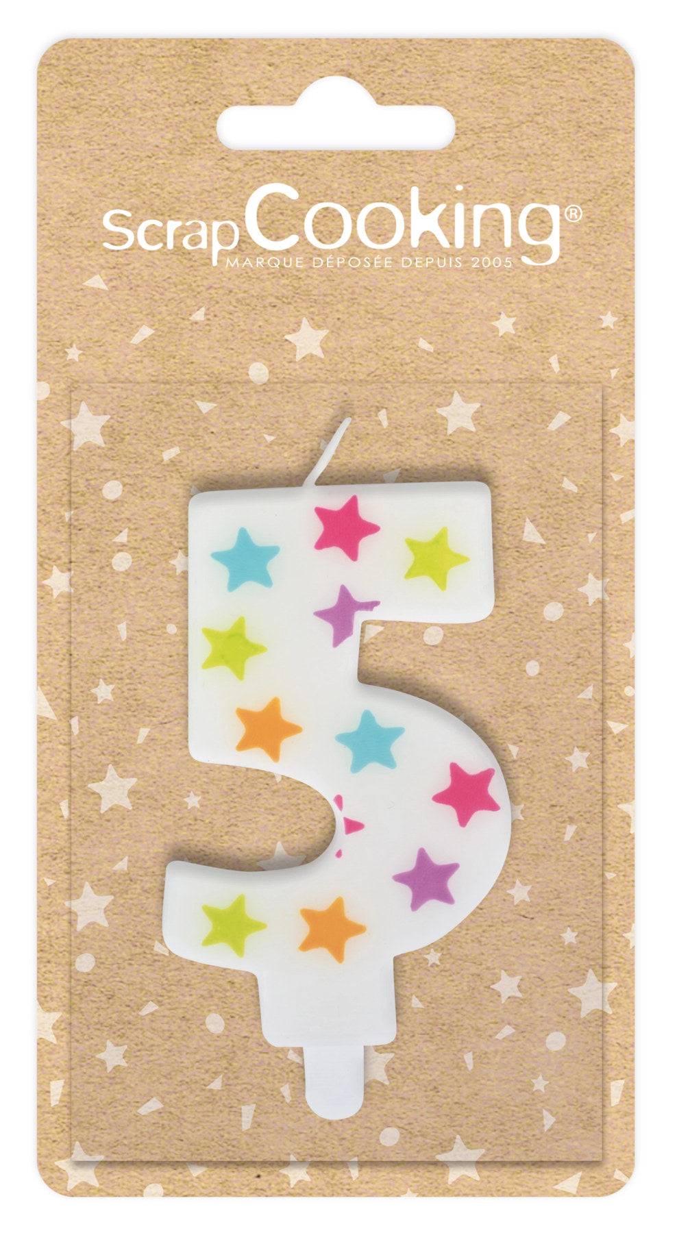 Kerze Nummer 5 in Mehrfarbig präsentiert im Onlineshop von KAQTU Design AG. Kerzen ist von Scrap Cooking