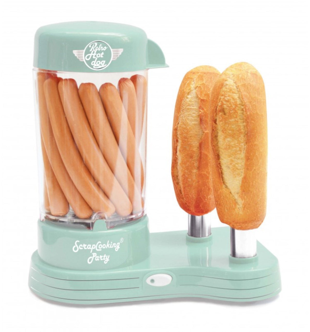 Hot Dog Maschine in Grün präsentiert im Onlineshop von KAQTU Design AG. Küchengerät ist von Scrap Cooking