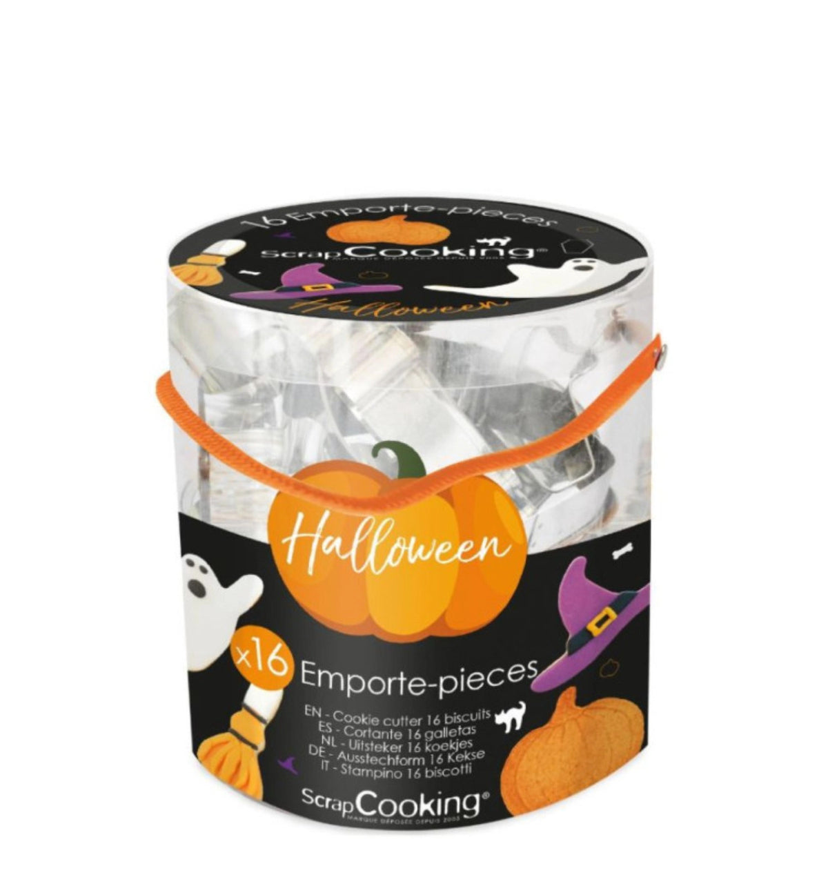 16-tlg. Set Ausstecher Halloween in Silber präsentiert im Onlineshop von KAQTU Design AG. Ausstecher ist von Scrap Cooking