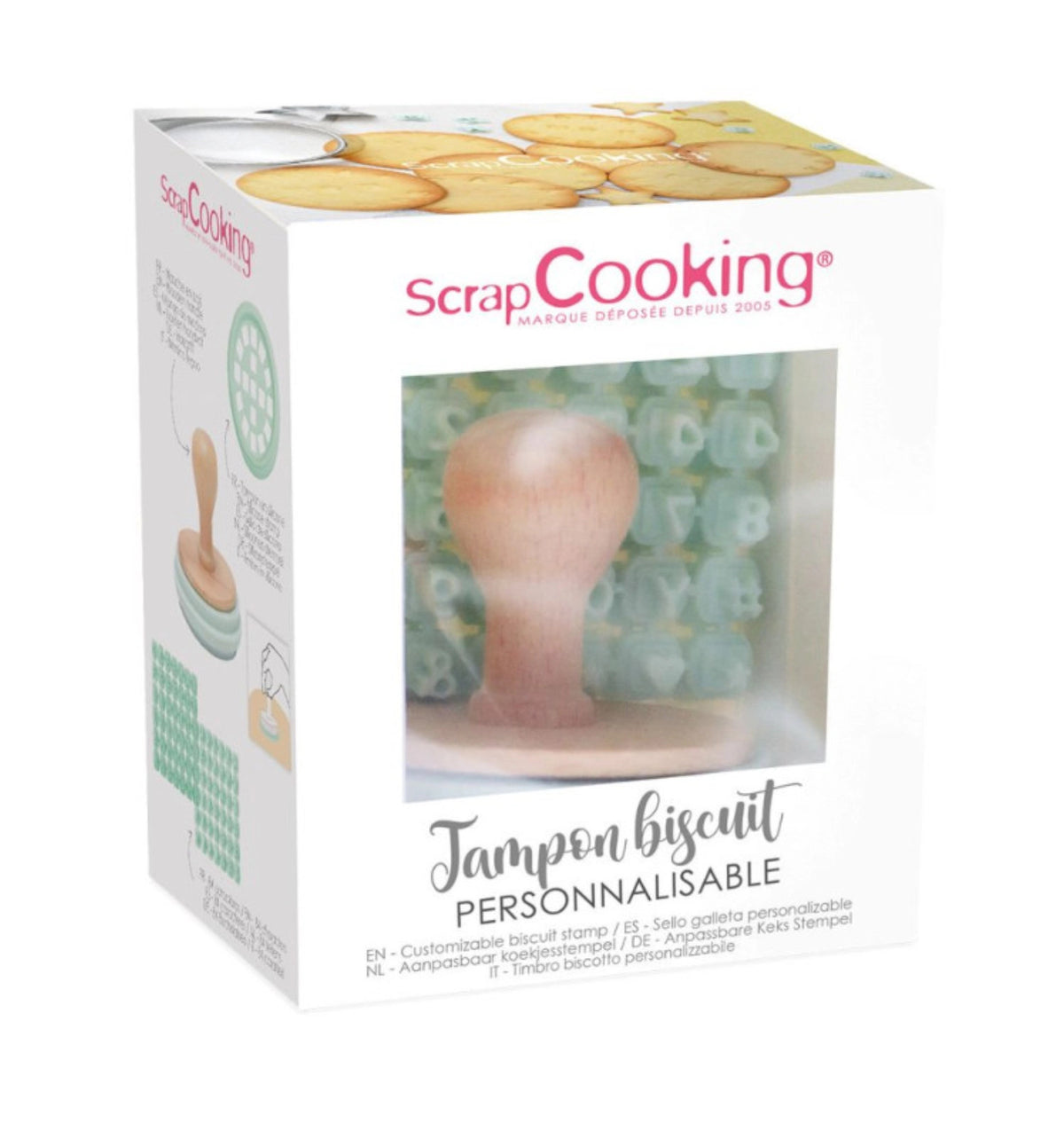 Message Stempel in Braun präsentiert im Onlineshop von KAQTU Design AG. Backutensilien ist von Scrap Cooking