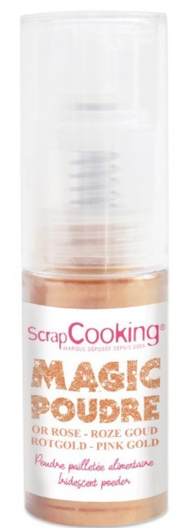 Magic Pulverspray Roségold 7g in Pink präsentiert im Onlineshop von KAQTU Design AG. Zutaten ist von Scrap Cooking