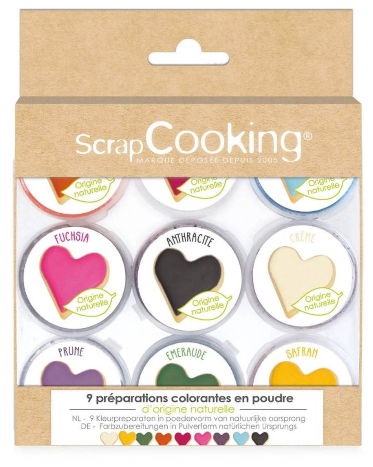 9er Set natürliche Lebensmittelfarben in Mehrfarbig präsentiert im Onlineshop von KAQTU Design AG. Zutaten ist von Scrap Cooking