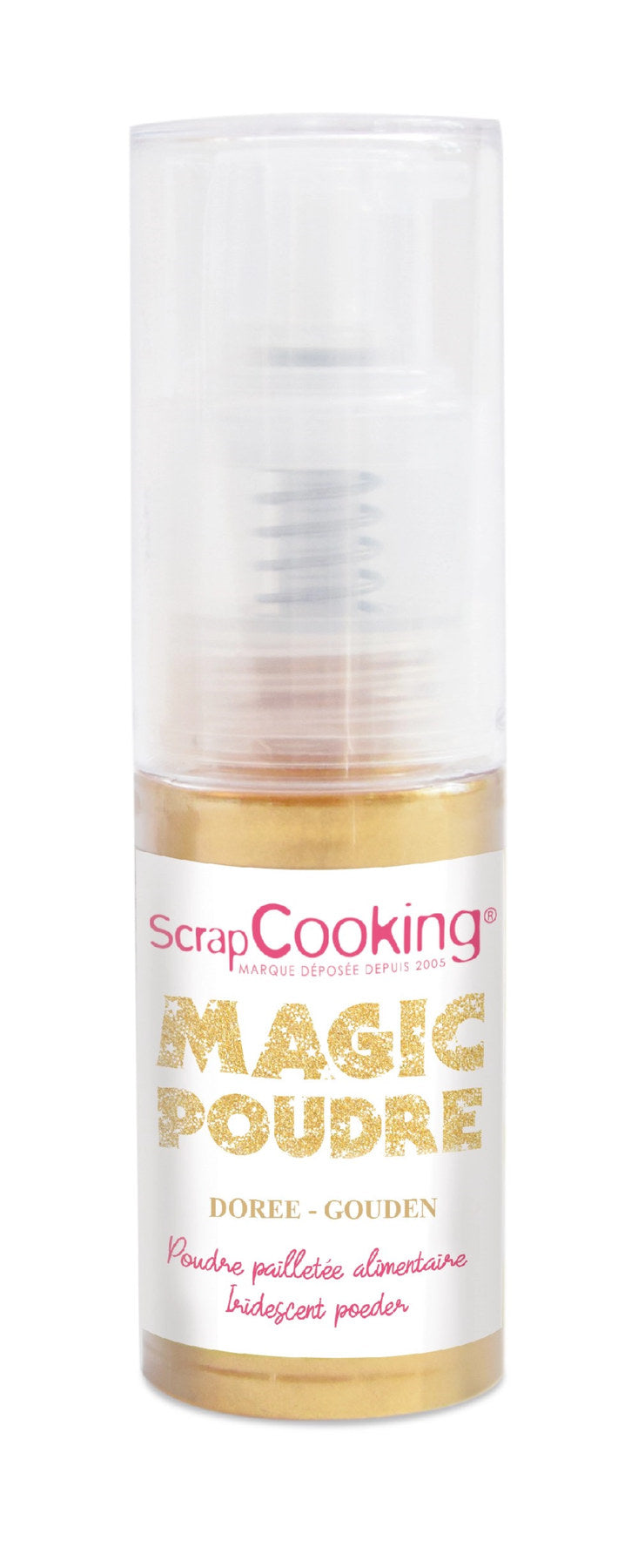 Pulverspray Magic Powder, gold, 7g in Gold präsentiert im Onlineshop von KAQTU Design AG. Zutaten ist von Scrap Cooking