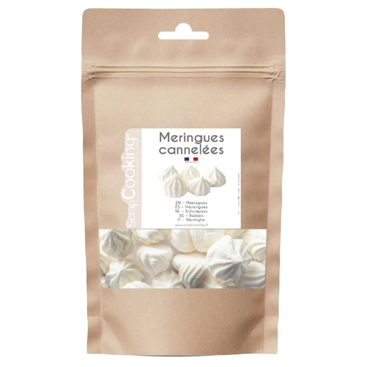 Merinquesgeriffelt 40g in Weiss präsentiert im Onlineshop von KAQTU Design AG. Backutensilien ist von Scrap Cooking