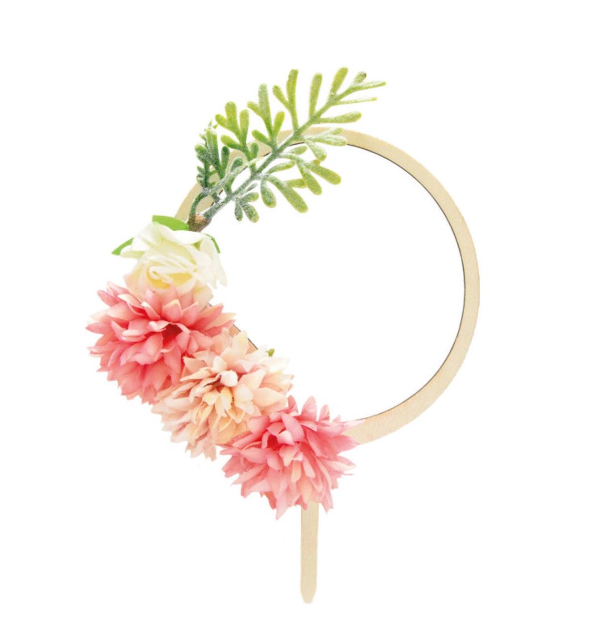 Cake Topper Boho Blumen in Beige präsentiert im Onlineshop von KAQTU Design AG. Backutensilien ist von Scrap Cooking