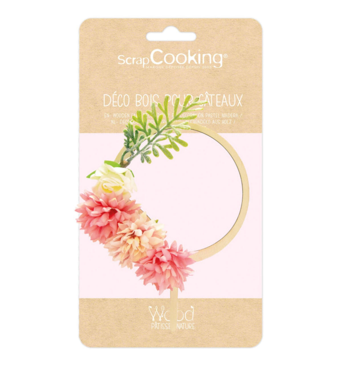 Cake Topper Boho Blumen in Beige präsentiert im Onlineshop von KAQTU Design AG. Backutensilien ist von Scrap Cooking
