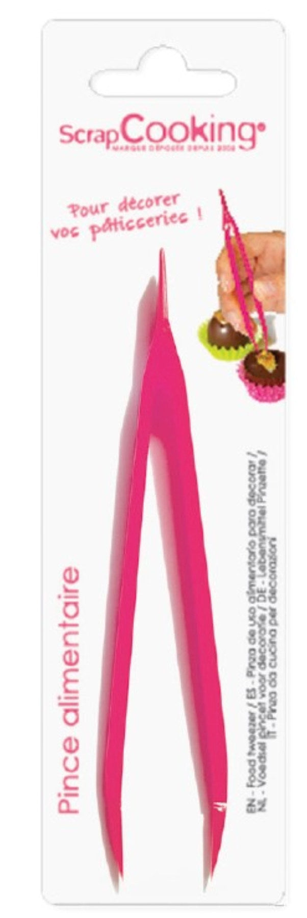 Pinzette Cake desgin in Pink präsentiert im Onlineshop von KAQTU Design AG. Backutensilien ist von Scrap Cooking
