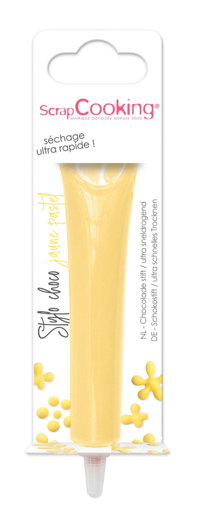 Stift mit Schokoladengeschmack pastellgelb 25g in Gelb präsentiert im Onlineshop von KAQTU Design AG. Zutaten ist von Scrap Cooking
