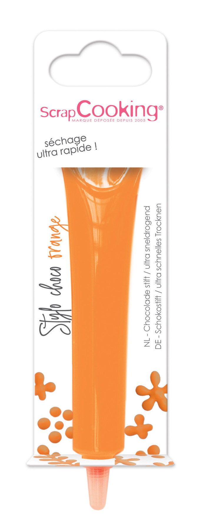 Stift mit Schokoladengeschmack orange 25g in Orange präsentiert im Onlineshop von KAQTU Design AG. Zutaten ist von Scrap Cooking