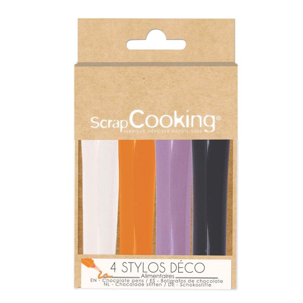 4 Schokostifte Halloween 4x25g in Mehrfarbig präsentiert im Onlineshop von KAQTU Design AG. Zutaten ist von Scrap Cooking