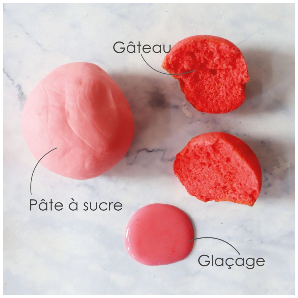 Lebensmittelfarbe Gel erdbeer-rosa 20g in Pink präsentiert im Onlineshop von KAQTU Design AG. Zutaten ist von Scrap Cooking