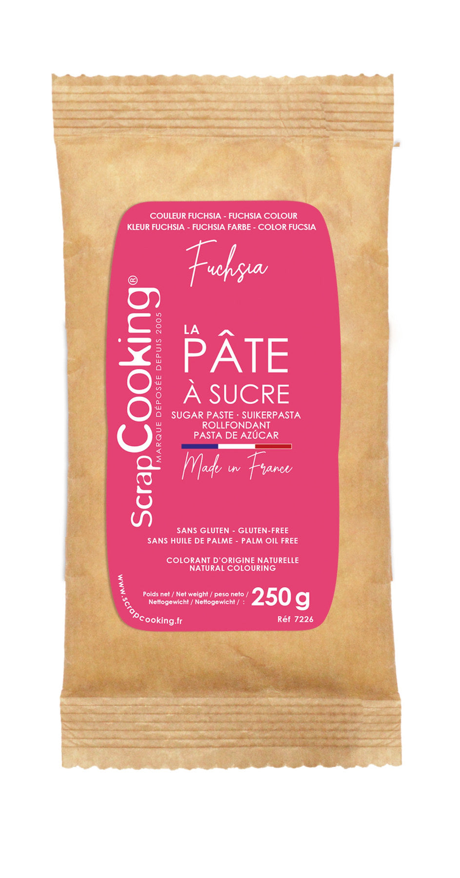 Zuckerpaste fuchsia 250g in Rot präsentiert im Onlineshop von KAQTU Design AG. Zutaten ist von Scrap Cooking