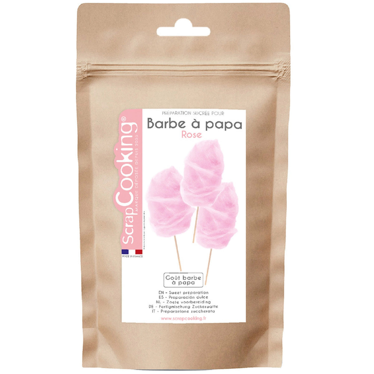 Zuckerwatte rosa Rosen 400g in Pink präsentiert im Onlineshop von KAQTU Design AG. Zutaten ist von Scrap Cooking