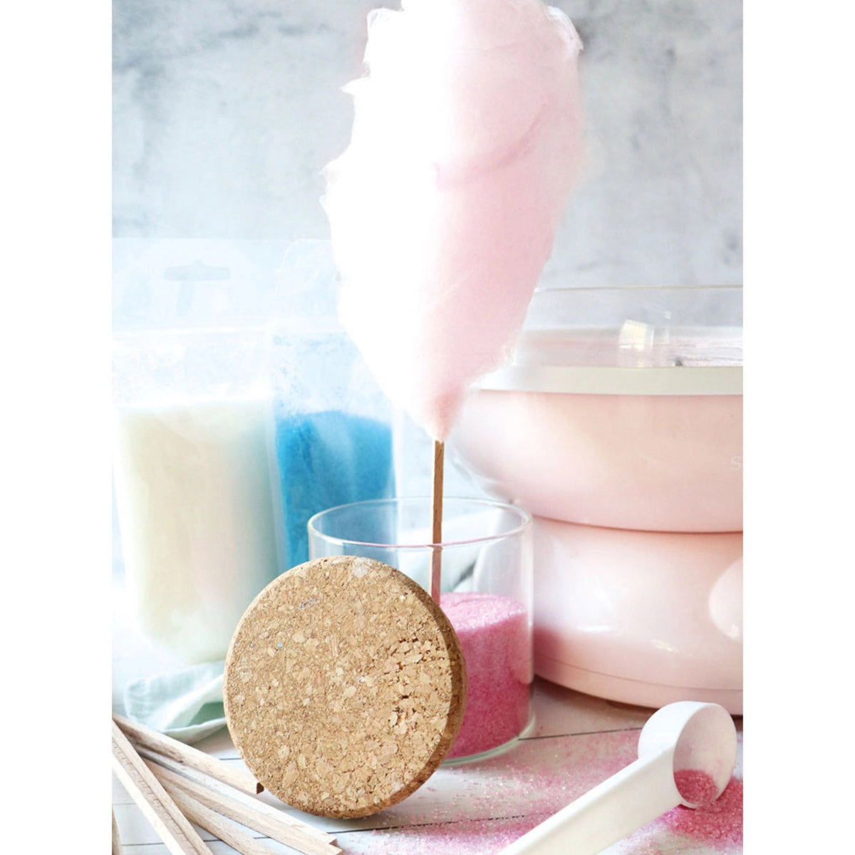 Zuckerwatte rosa Rosen 400g in Pink präsentiert im Onlineshop von KAQTU Design AG. Zutaten ist von Scrap Cooking