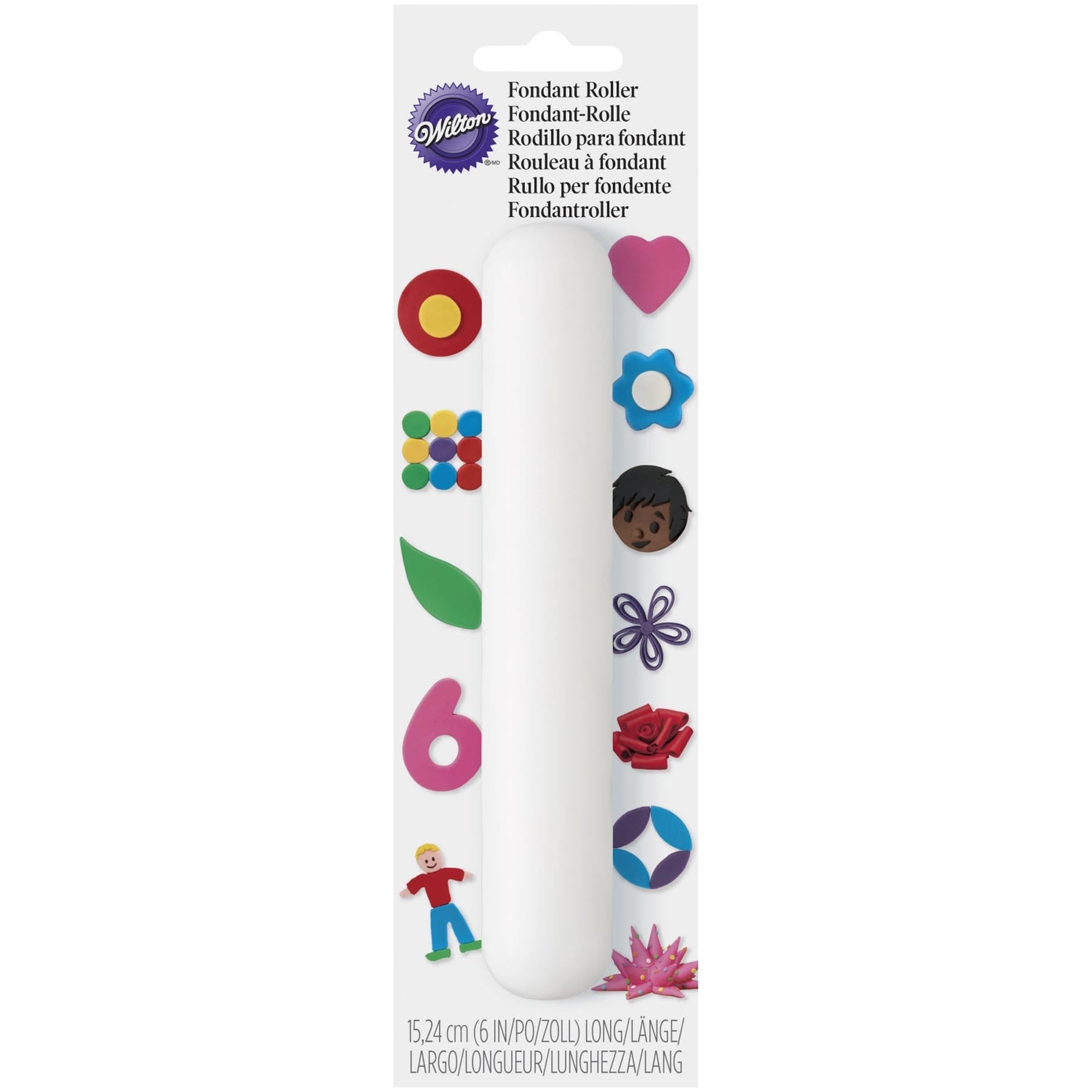 Fondant Roller in Weiss präsentiert im Onlineshop von KAQTU Design AG. Backutensilien ist von Wilton