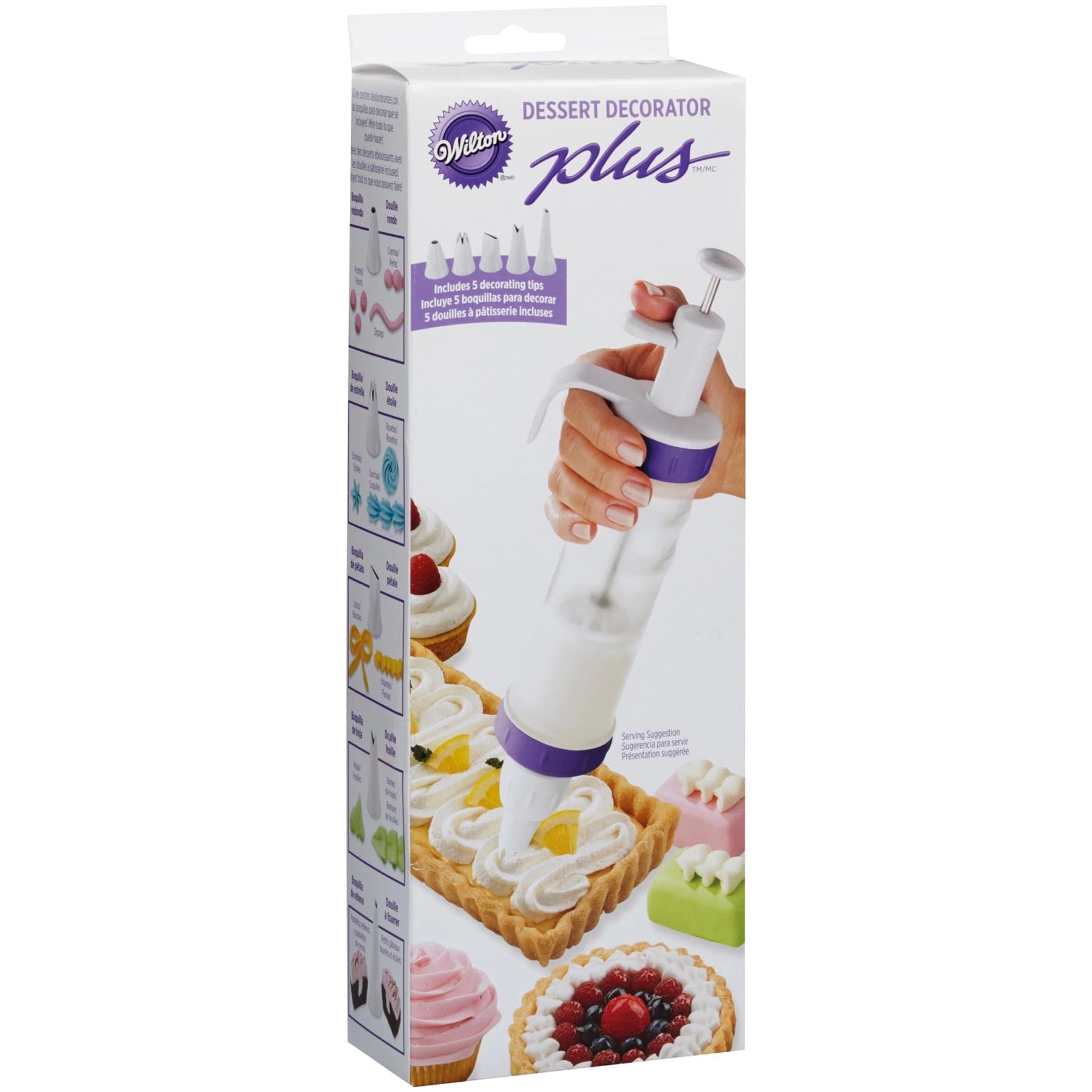 Dekorierspritze in Violett präsentiert im Onlineshop von KAQTU Design AG. Küchenhelfer ist von Wilton