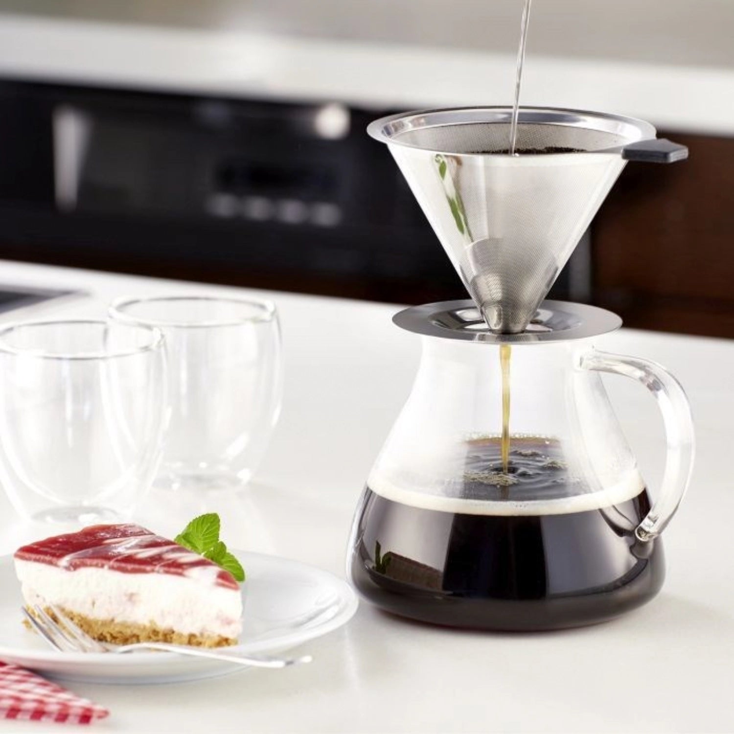Dauerfilter Kaffee Brasilia aus Edelstahl von Westmark, ideal für aromatischen Kaffee, langlebig und umweltfreundlich, perfektes Kaffeezubehör.