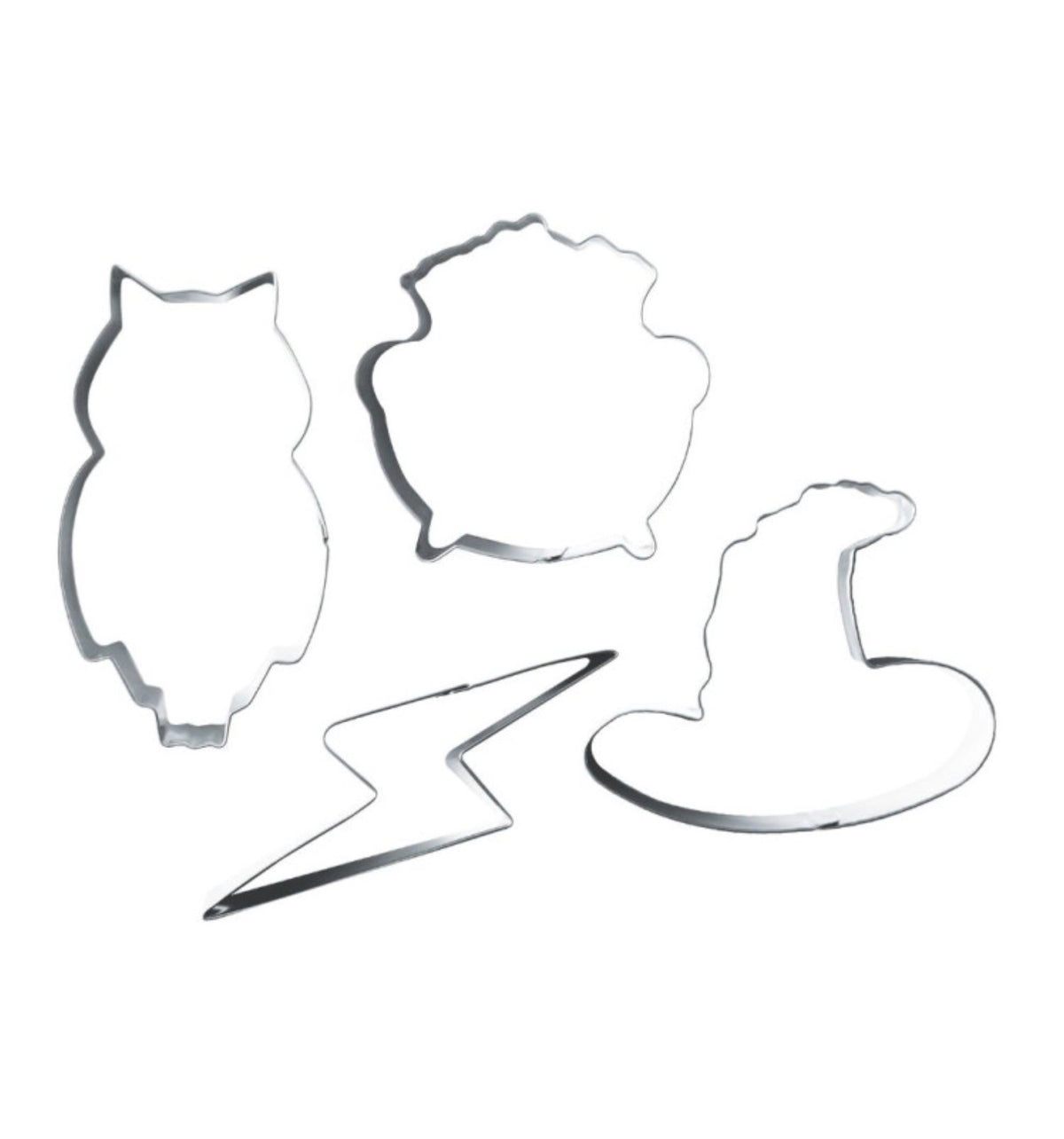 4-tlg. Set Ausstechformen Zauberei in Silber präsentiert im Onlineshop von KAQTU Design AG. Ausstecher ist von Scrap Cooking