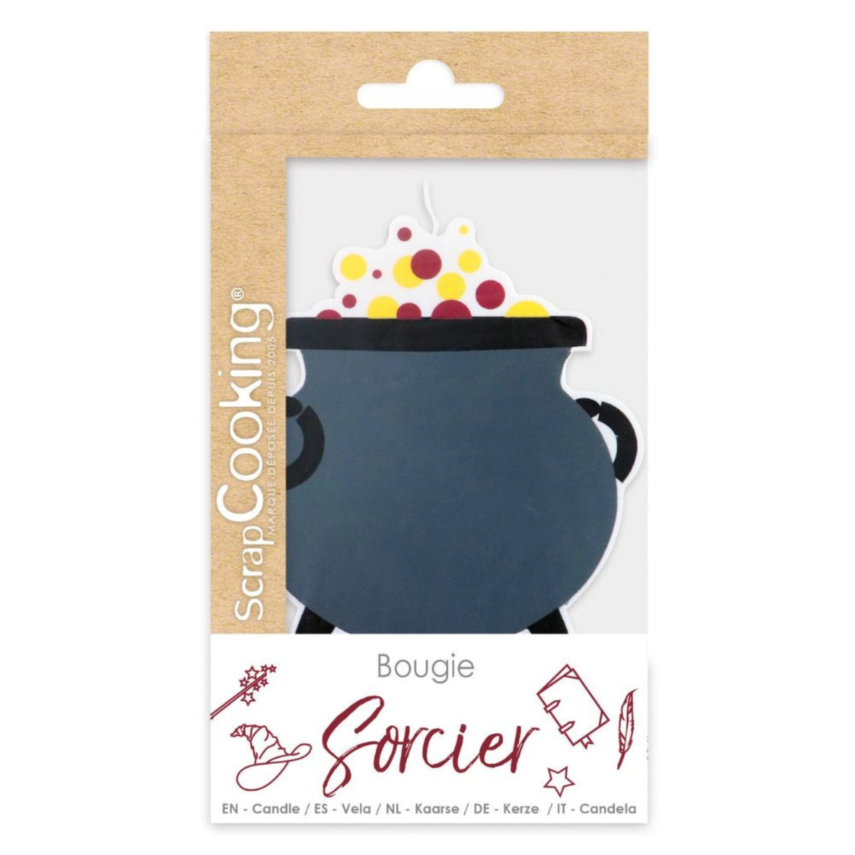 Kerze XXL Zauberei in Mehrfarbig präsentiert im Onlineshop von KAQTU Design AG. Kerzen ist von Scrap Cooking