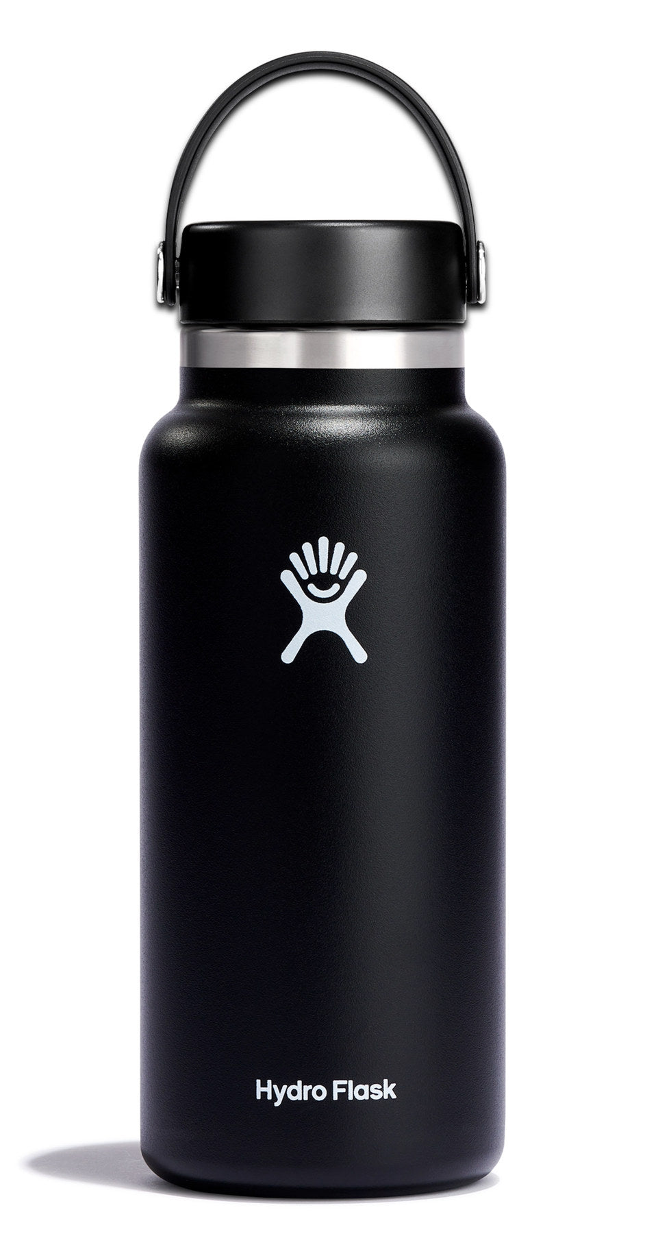 Trinkflasche Wide Flex Deckel 945ml schwarz in Schwarz präsentiert im Onlineshop von KAQTU Design AG. ist von Hydro Flask
