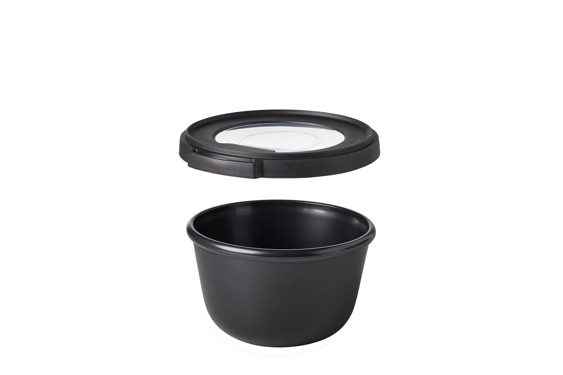 Moderne Mepal Pro Essschale in nordic black, 500ml, aus langlebigem PET, perfekt für ansprechendes Servieren und praktische Aufbewahrung.