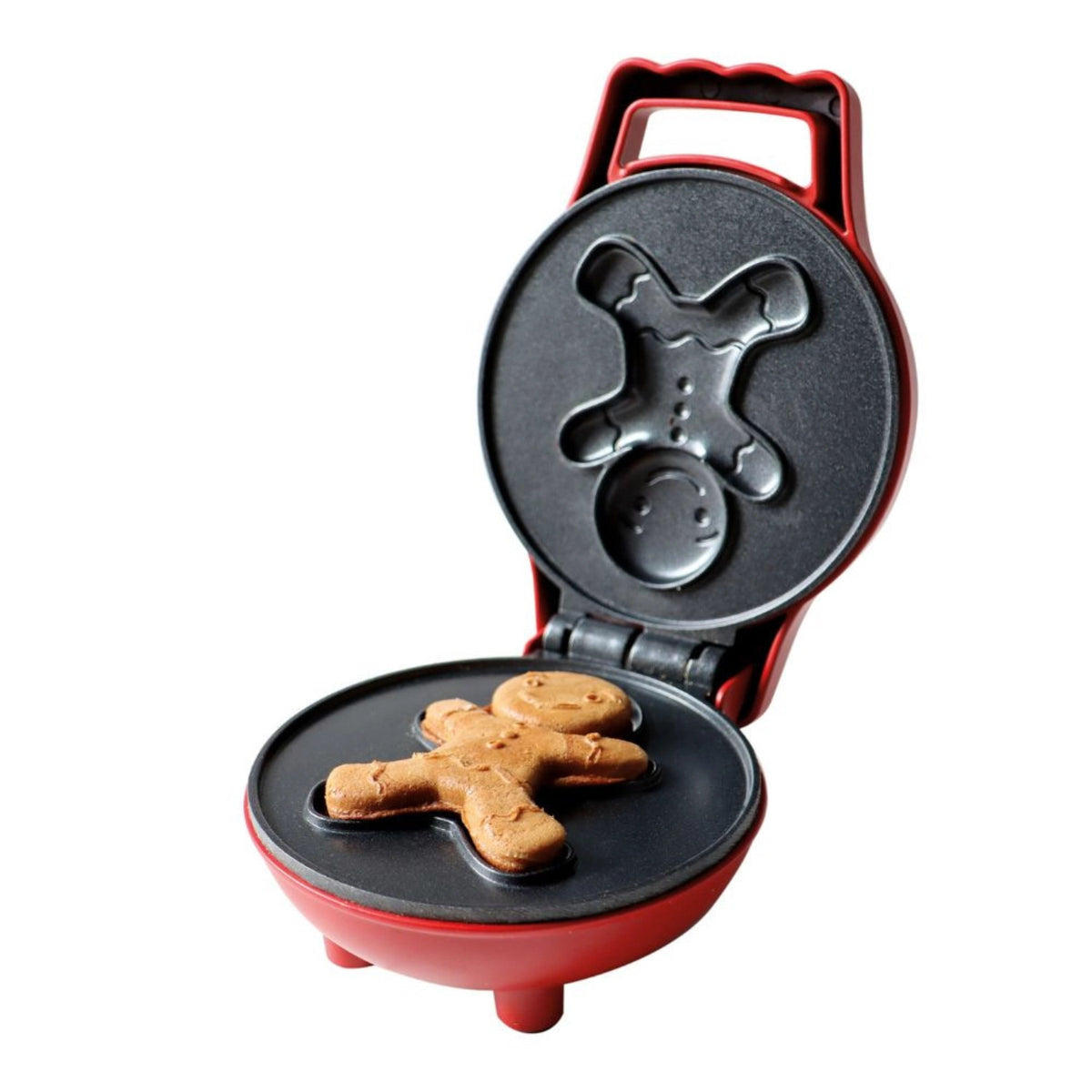 Waffeleisen Mini Factory Lebkuchenmann in Rot präsentiert im Onlineshop von KAQTU Design AG. Küchengerät ist von Scrap Cooking