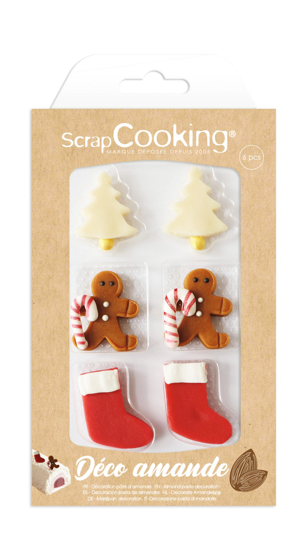 Marzipandekor Weihnachten gemischt 33g in Mehrfarbig präsentiert im Onlineshop von KAQTU Design AG. Zutaten ist von Scrap Cooking