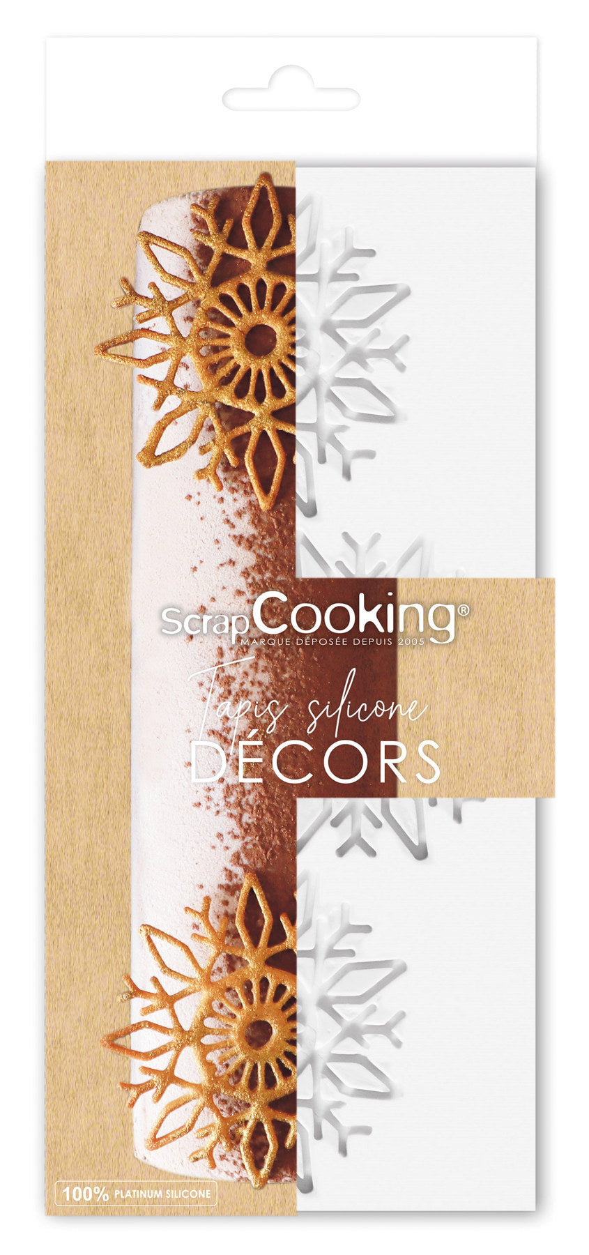 Backform für Kuchentopper Weihnachten Schneeflocken in Weiss präsentiert im Onlineshop von KAQTU Design AG. Backform / Backblech ist von Scrap Cooking