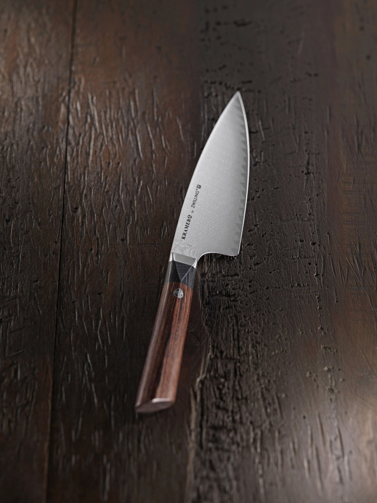 Kramer Meiji Brotmesser 26cm in Braun präsentiert im Onlineshop von KAQTU Design AG. Küchenmesser ist von Zwilling