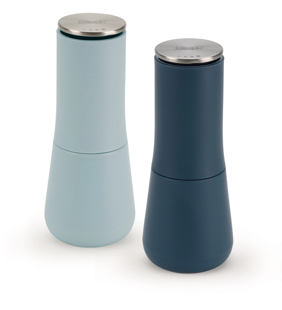 2er Set Milltop Salz- und Pfeffermühle H16.9cm D7cm sky in Blau präsentiert im Onlineshop von KAQTU Design AG. Küchenhelfer ist von Joseph Joseph