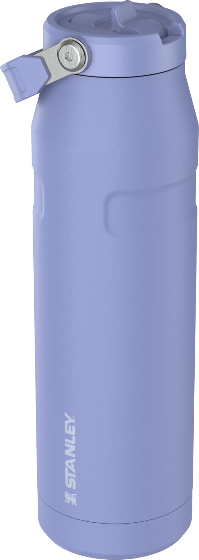 Elegante Stanley IceFlow Flip Straw Flasche in zartem Hydrangea-Violett, ideal für erfrischende Getränke unterwegs und beim Sport.