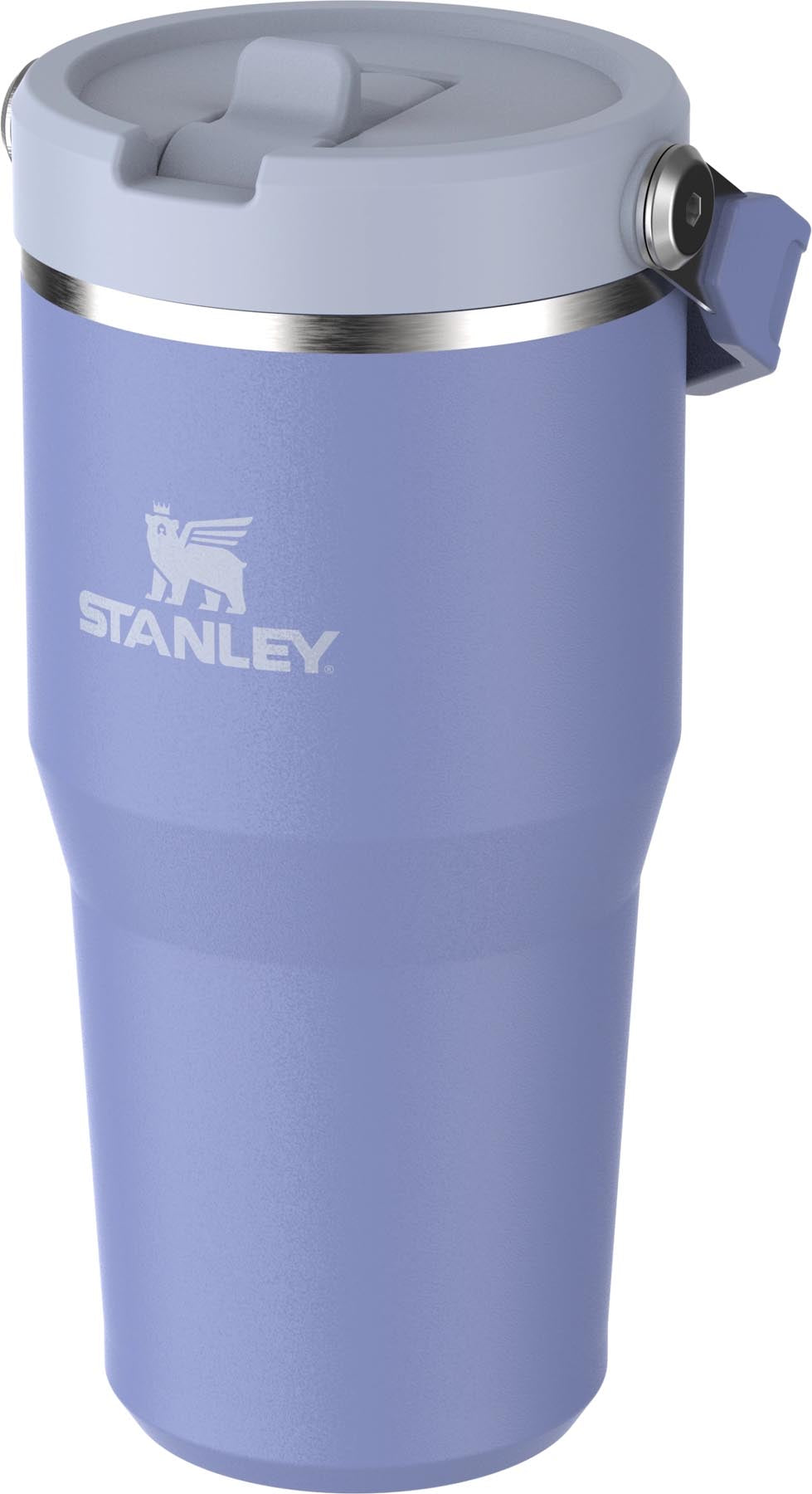 Stylischer IceFlow Flip Straw Becher in Hydrangea-Violett von Stanley, ideal für kalte Getränke und unterwegs. 0.6l Fassungsvermögen.