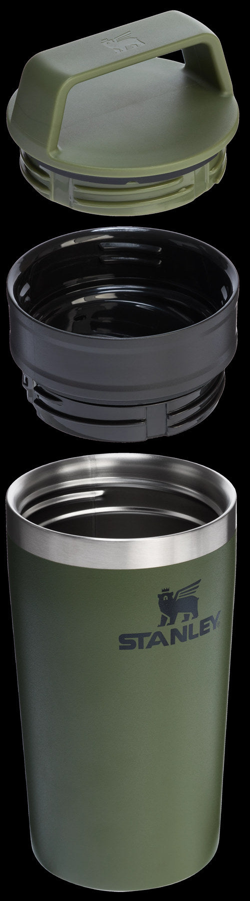 Café-To-Go Travel Mug 0.35l dried Pine in Grün präsentiert im Onlineshop von KAQTU Design AG. Thermosflasche ist von Stanley