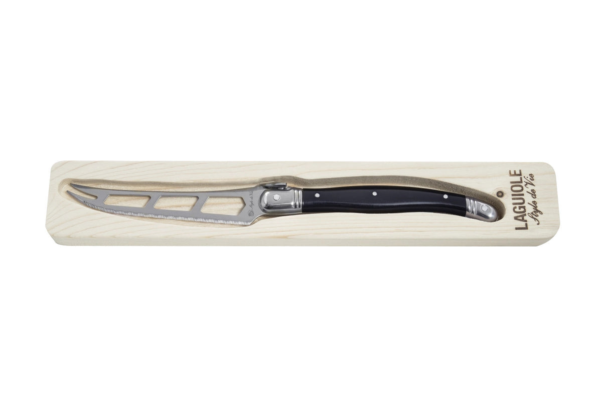 Laguiole Premium Line Käsemesser schwarz in Schwarz präsentiert im Onlineshop von KAQTU Design AG. Küchenmesser ist von Laguiole Style de Vie
