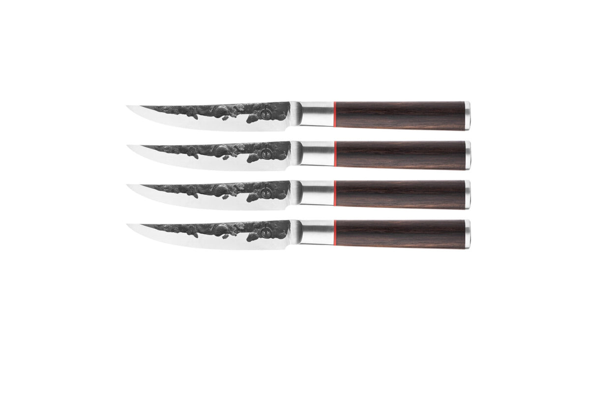 Sebra Steakmesser 10cm in Gelb präsentiert im Onlineshop von KAQTU Design AG. Küchenmesser ist von Forged