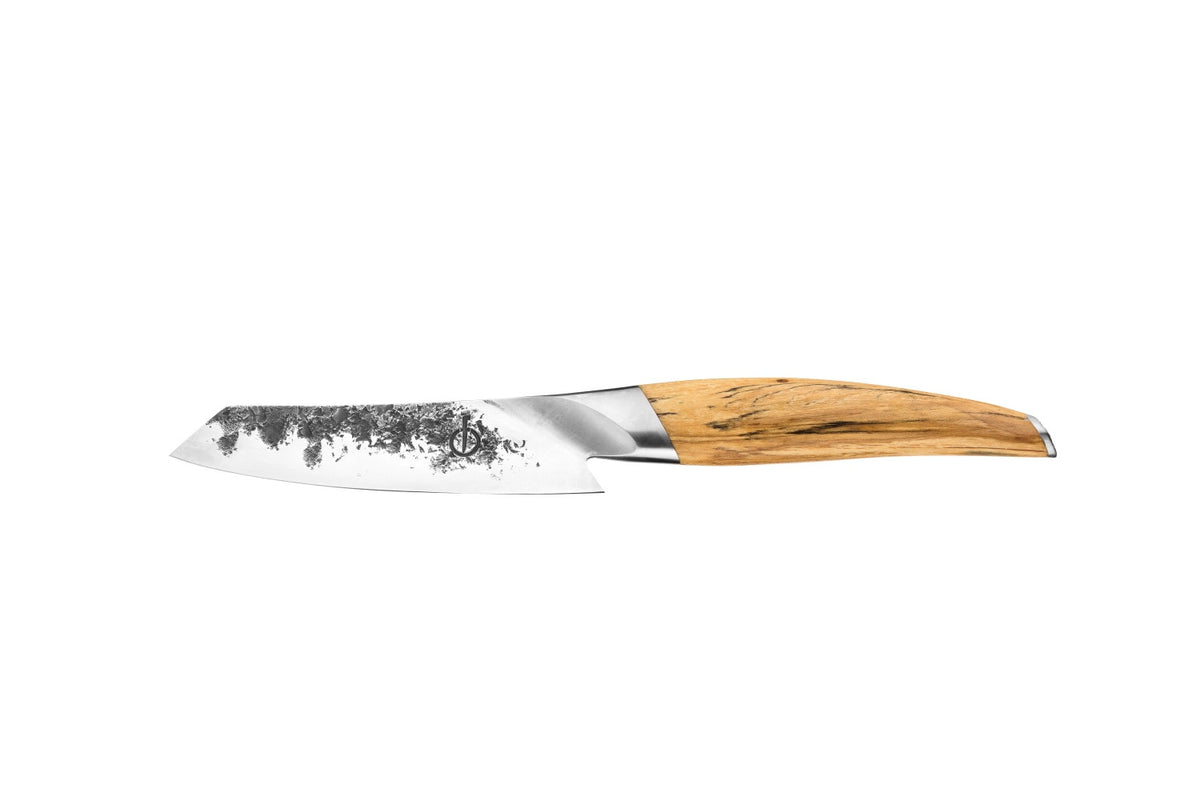 Katai Santokumesser 13cm in Gelb präsentiert im Onlineshop von KAQTU Design AG. Küchenmesser ist von Forged