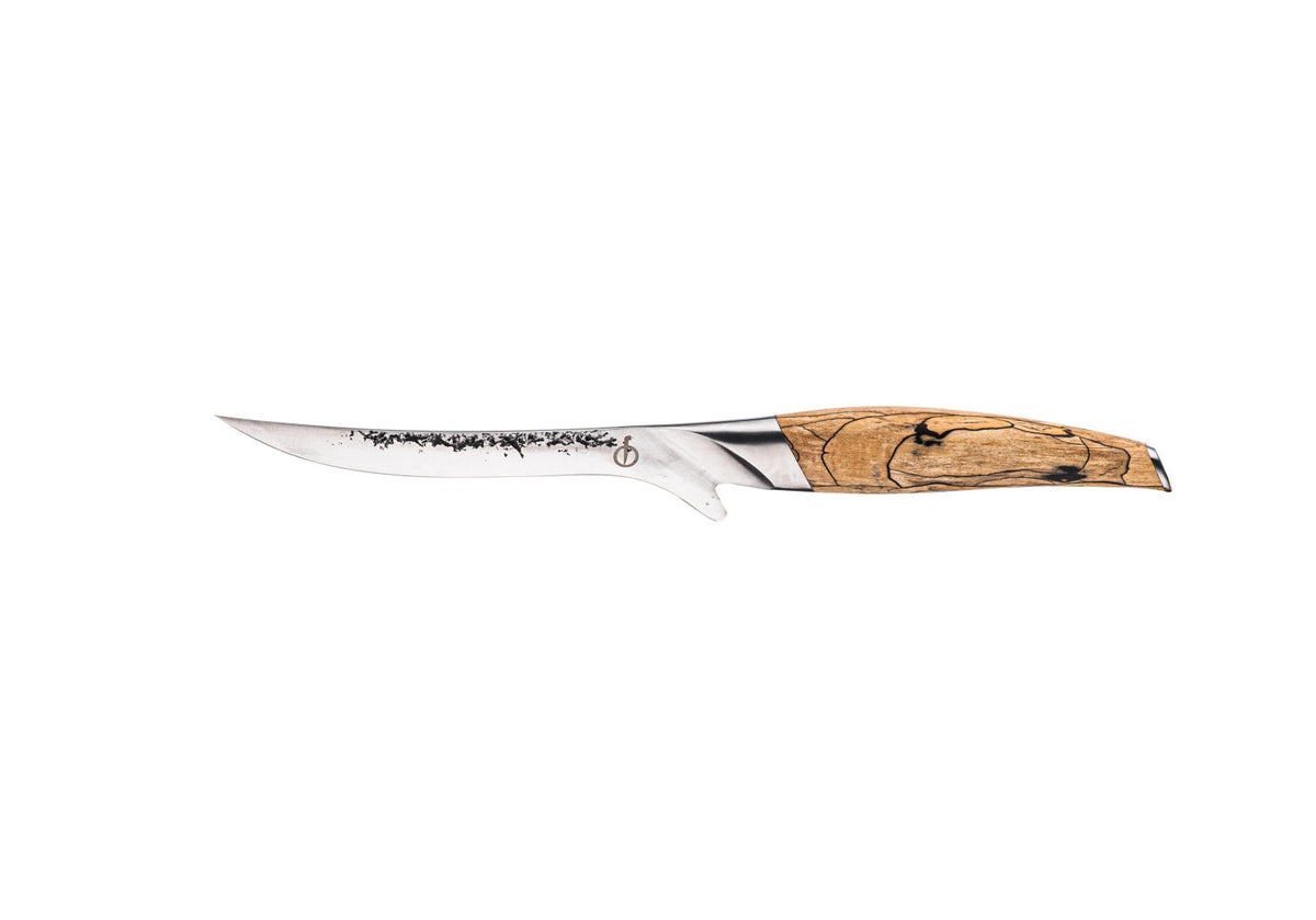 Katai Ausbeinmesser 15cm in Gelb präsentiert im Onlineshop von KAQTU Design AG. Küchenmesser ist von Forged