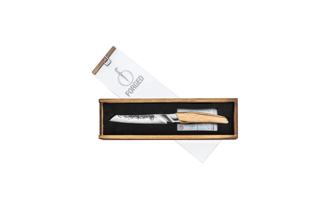 Katai Universalmesser 13cm in Gelb präsentiert im Onlineshop von KAQTU Design AG. Küchenmesser ist von Forged