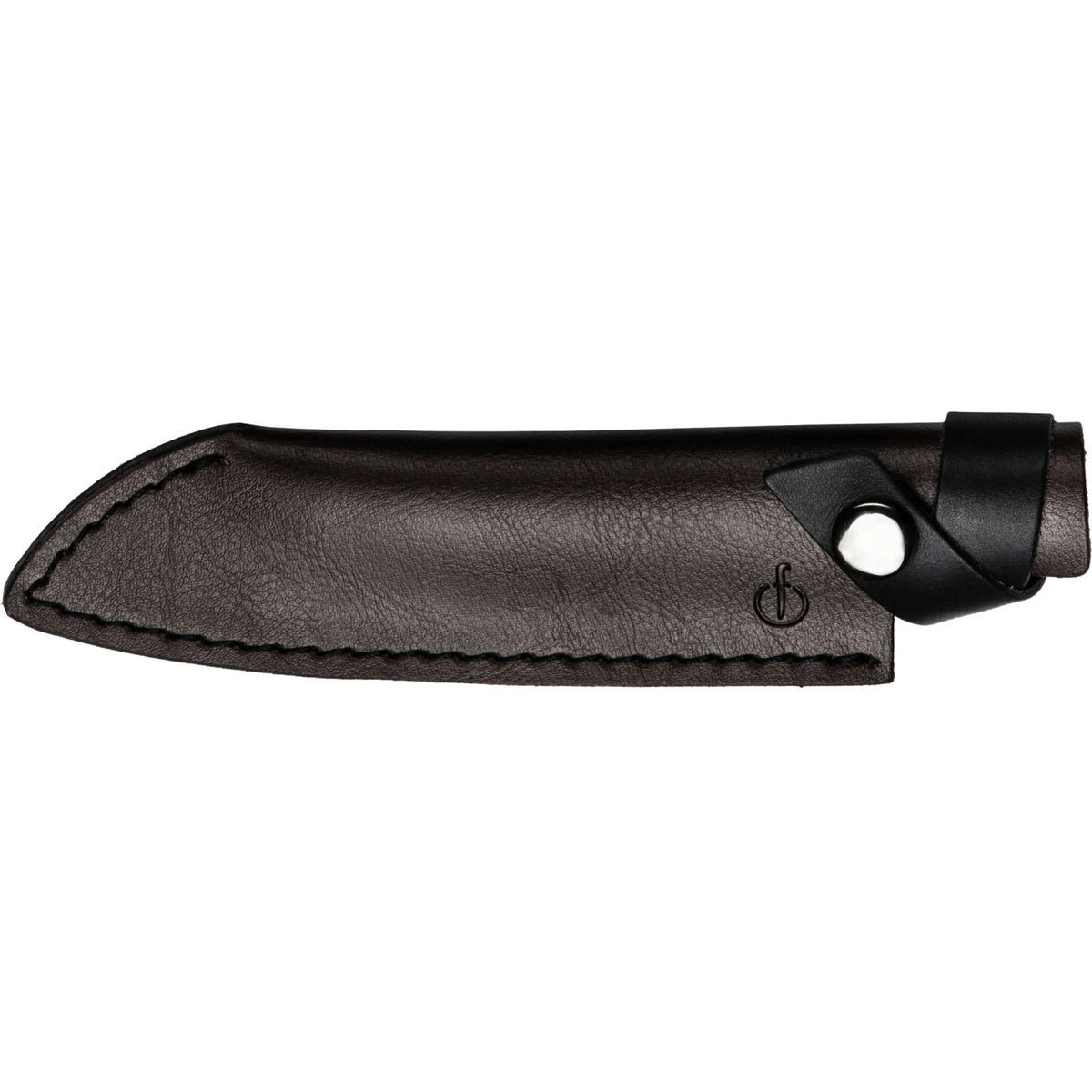 Lederetui Santokumesser 14 in Gelb präsentiert im Onlineshop von KAQTU Design AG. Küchenmesser ist von Forged