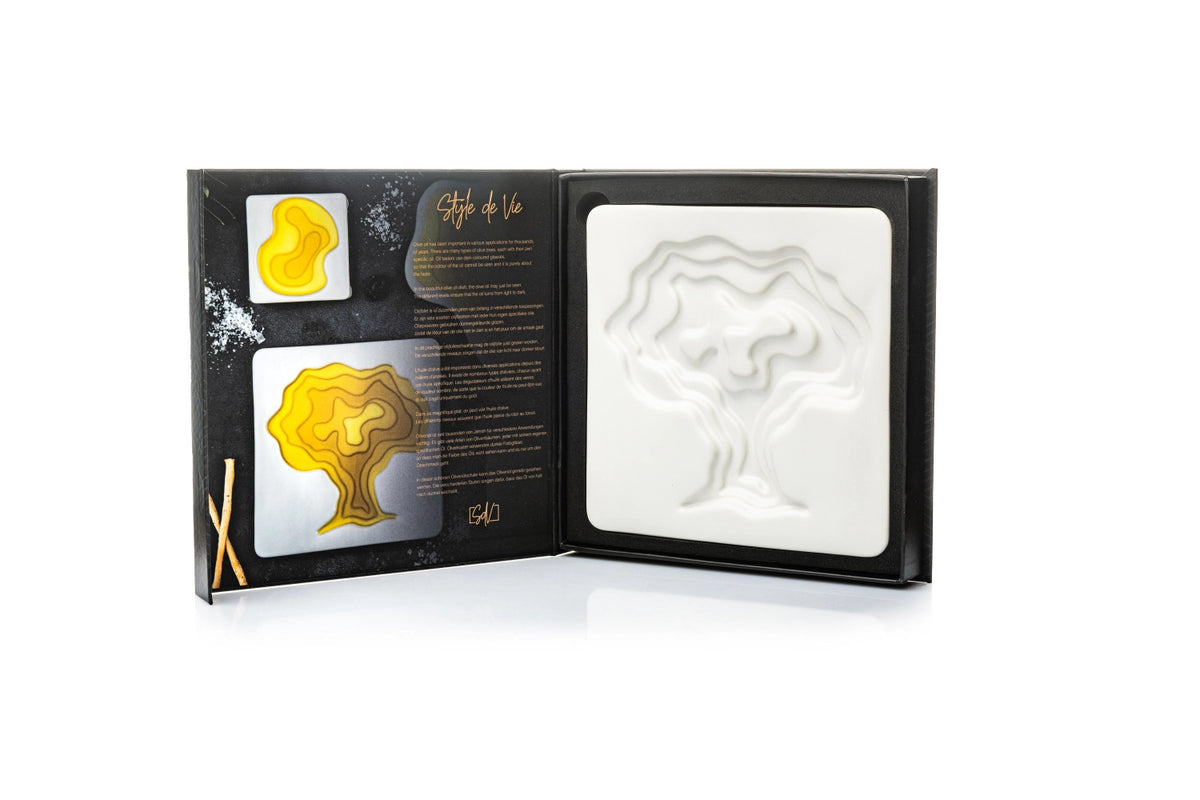 Keramik Olivenöl Schale Baum in Weiss präsentiert im Onlineshop von KAQTU Design AG. Schale ist von Style de Vie