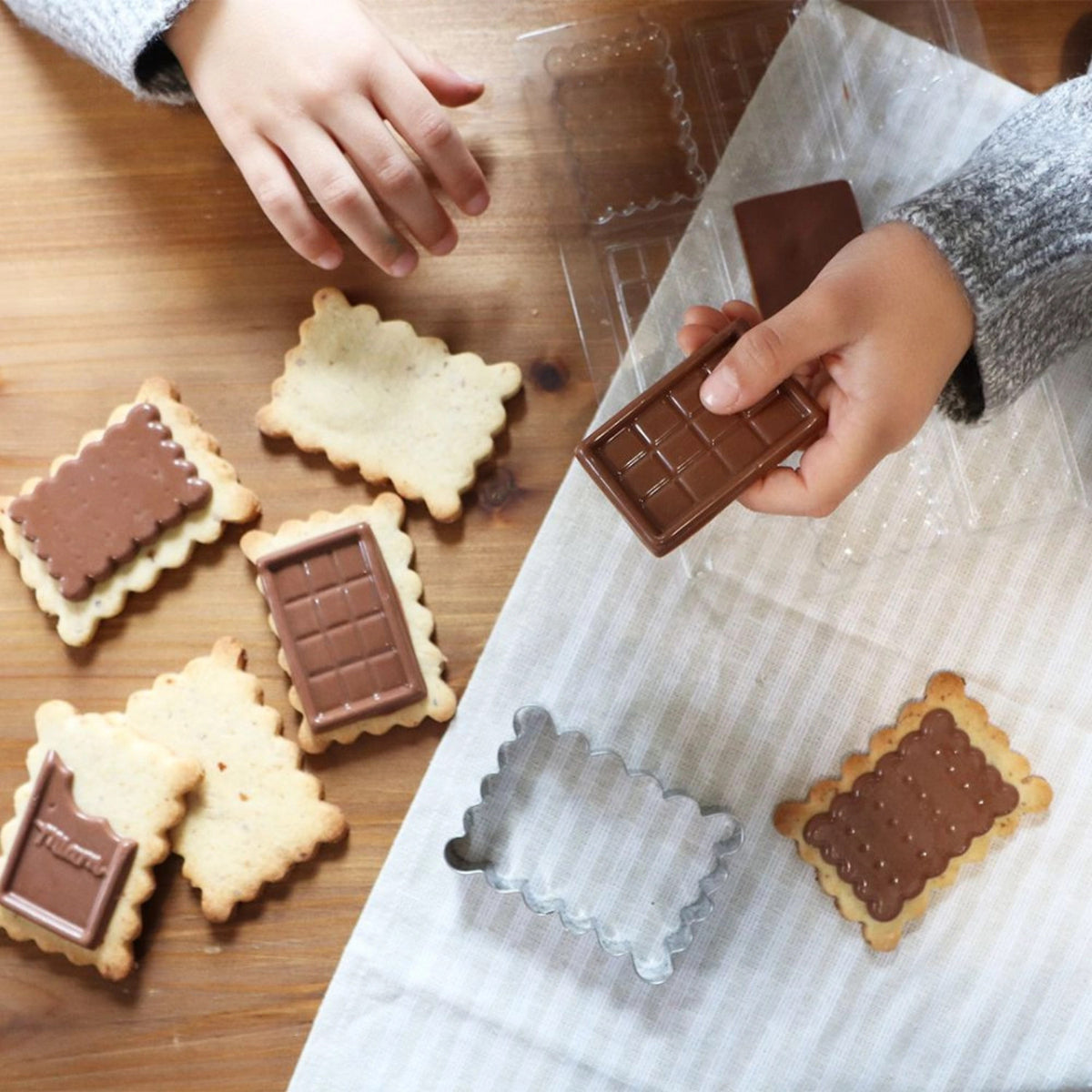 Ausstecher für Schokoladen Biskuits in Grau präsentiert im Onlineshop von KAQTU Design AG. Ausstecher ist von Scrap Cooking